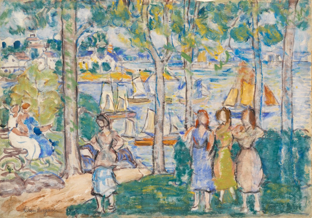 Puut, talot, ihmiset tekijältä Maurice Brazil Prendergast
