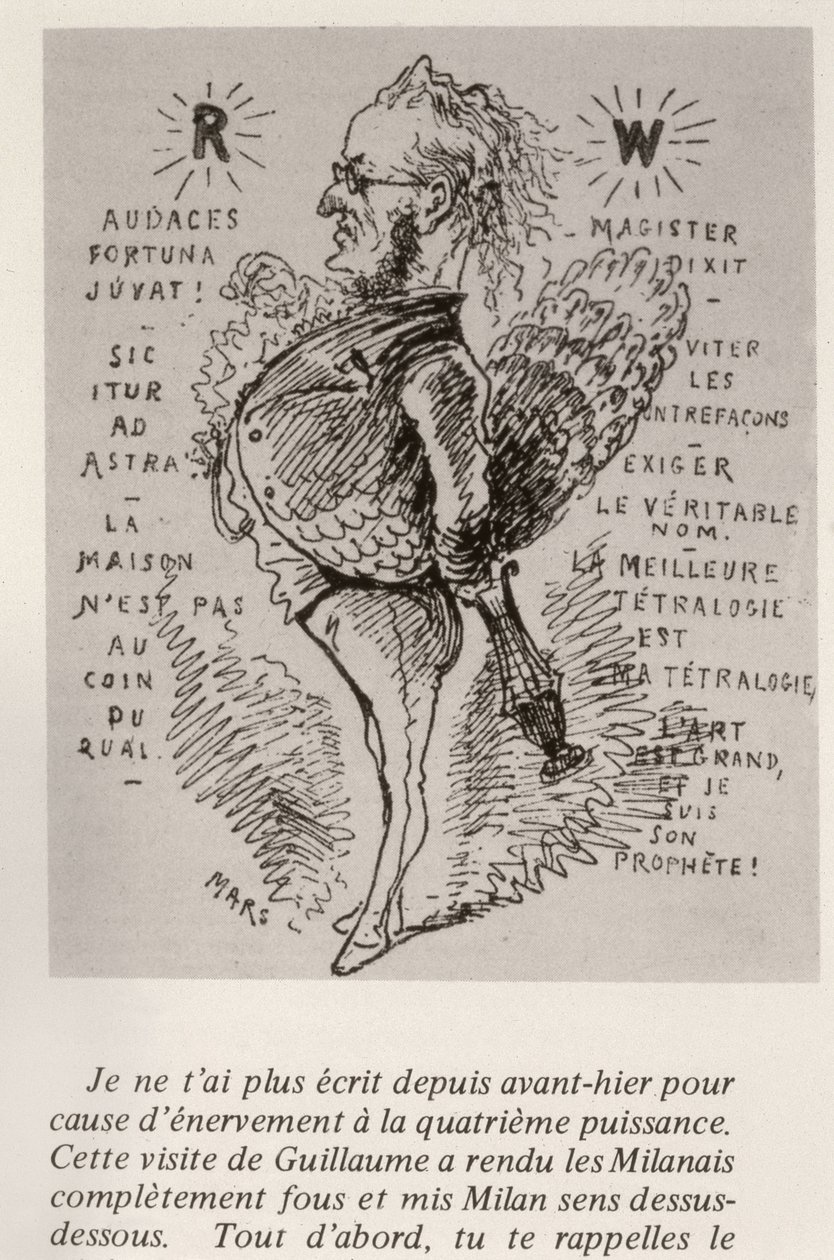 Richard Wagner, noin 1875 tekijältä Maurice Charles Mathieu Bonvoisin