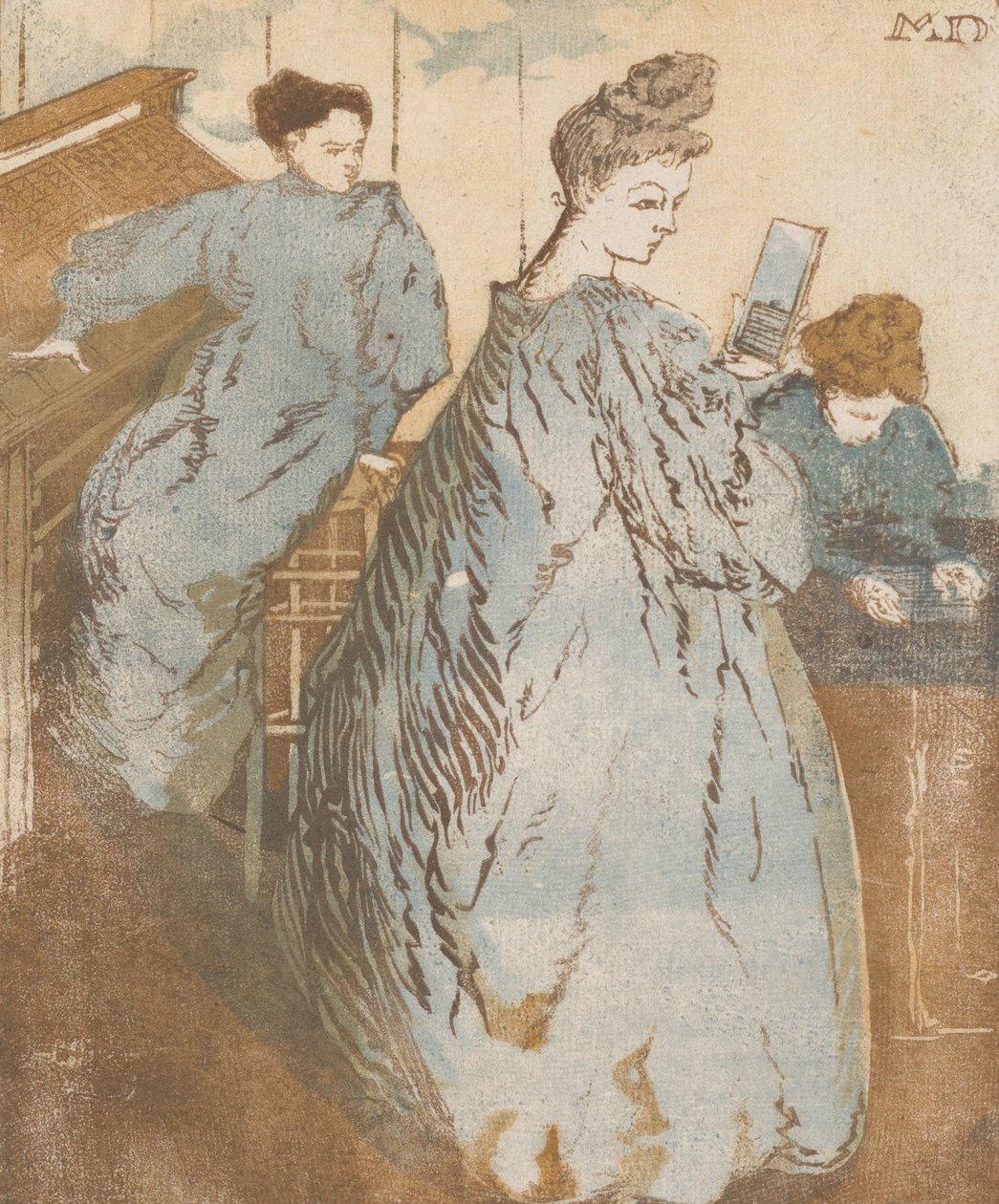 Ladontatyöpaja, n. 1895. tekijältä Maurice Delcourt