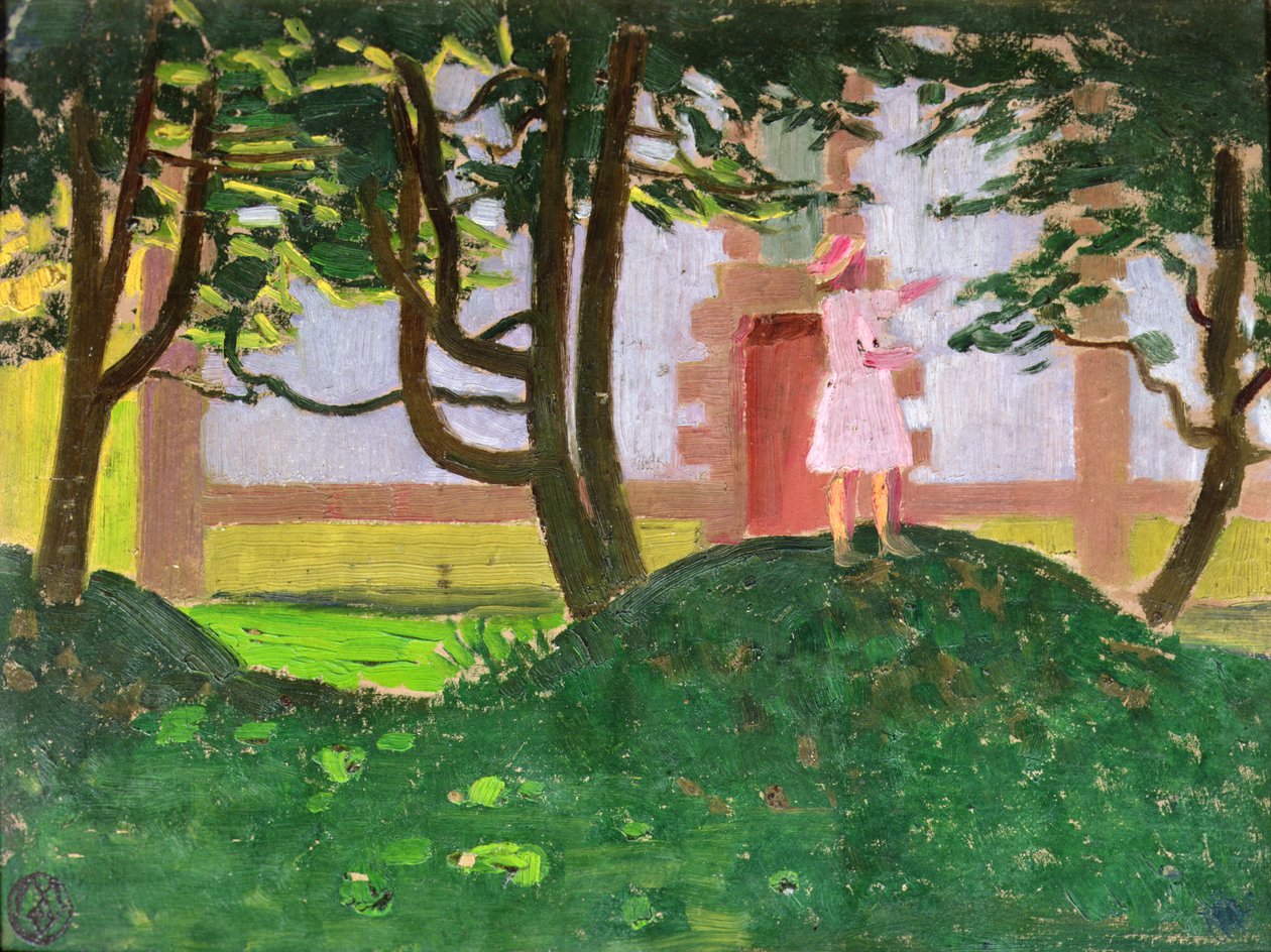 Kasa lehtiä kappelin edessä tekijältä Maurice Denis
