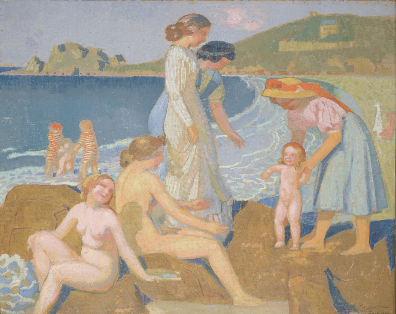 Kylpejät Perros Guirecissä tekijältä Maurice Denis