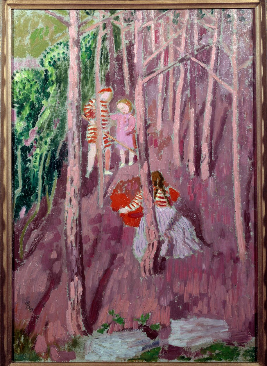 Lapset Silencion metsässä tekijältä Maurice Denis
