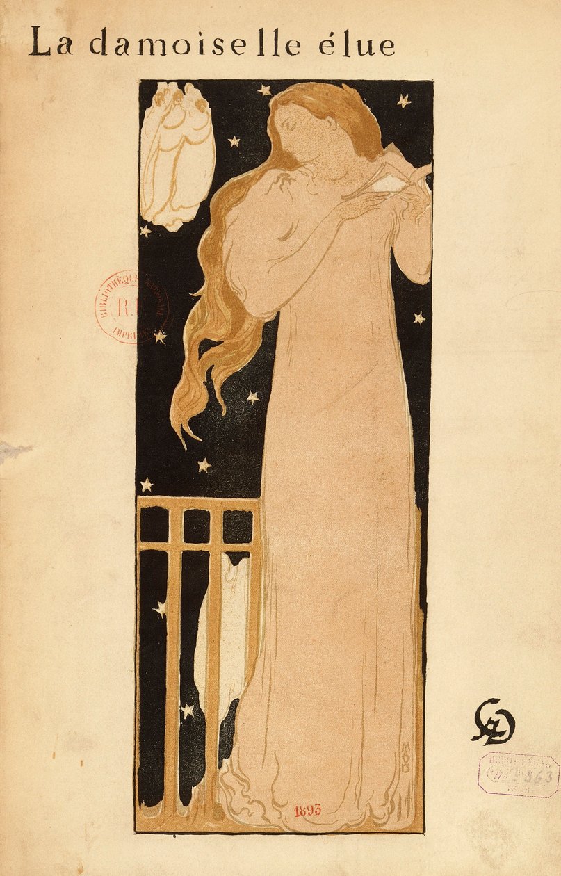 Claude-Achille Debussy (1862-1918), valittu neito tekijältä Maurice Denis