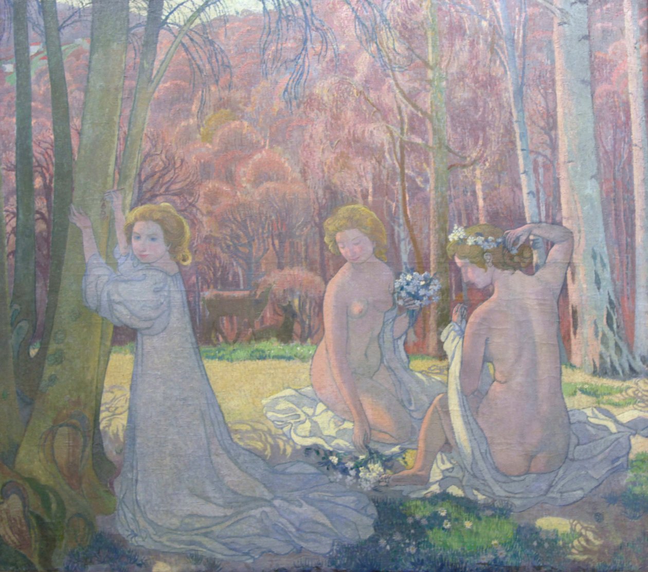 "Figgures in a Spring Landscape Sacred Grove", 1897 tekijältä Maurice Denis