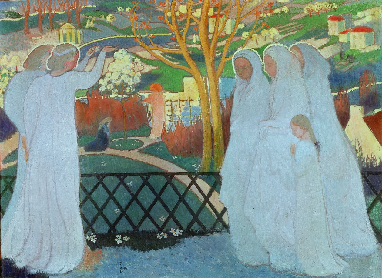 Pyhät naiset haudalla, 1894 tekijältä Maurice Denis