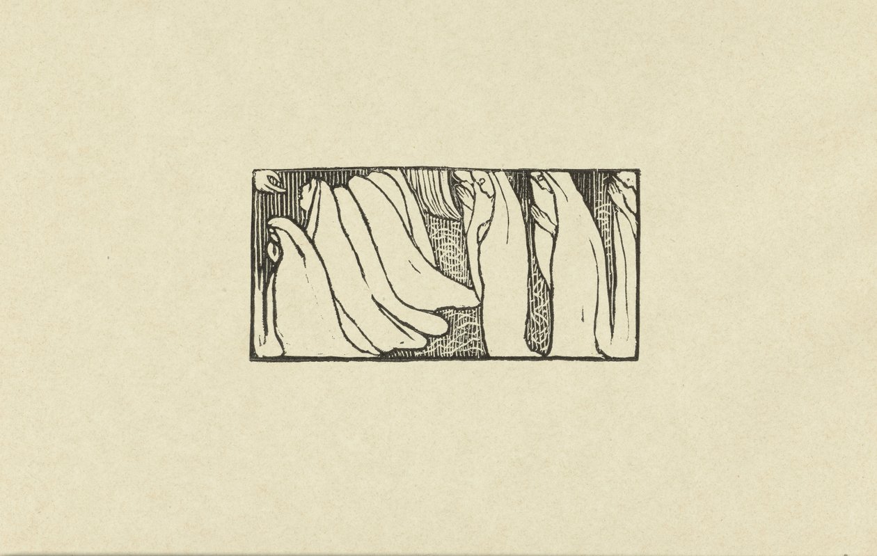 Illustratie bij gedicht uit dichtbundel Sagesse van Paul Verlaine Kaiverretun puun kokeilu Wisdomille The Trial (sarjan nimi) tekijältä Maurice Denis