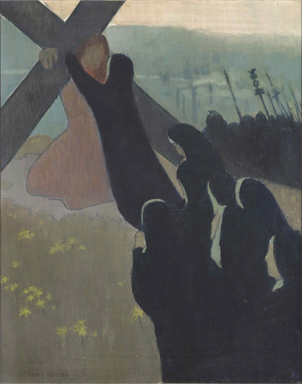 Golgata tai nousu Golgatalle, 1889. tekijältä Maurice Denis