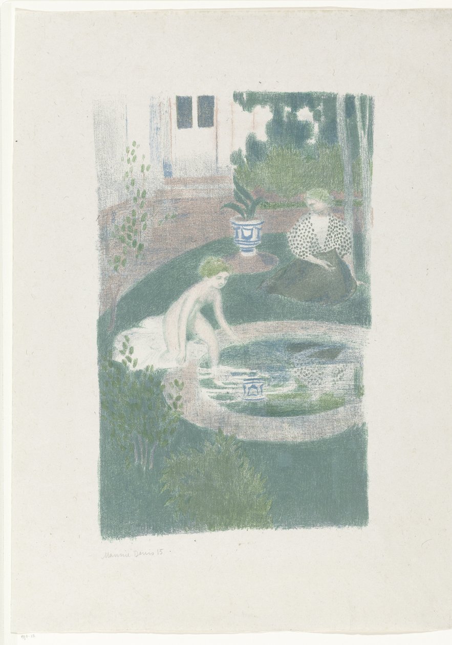 Heijastus suihkulähteessä tekijältä Maurice Denis