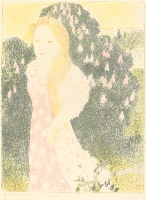 Hämärissä on vanhan maalin pehmeyttä tekijältä Maurice Denis
