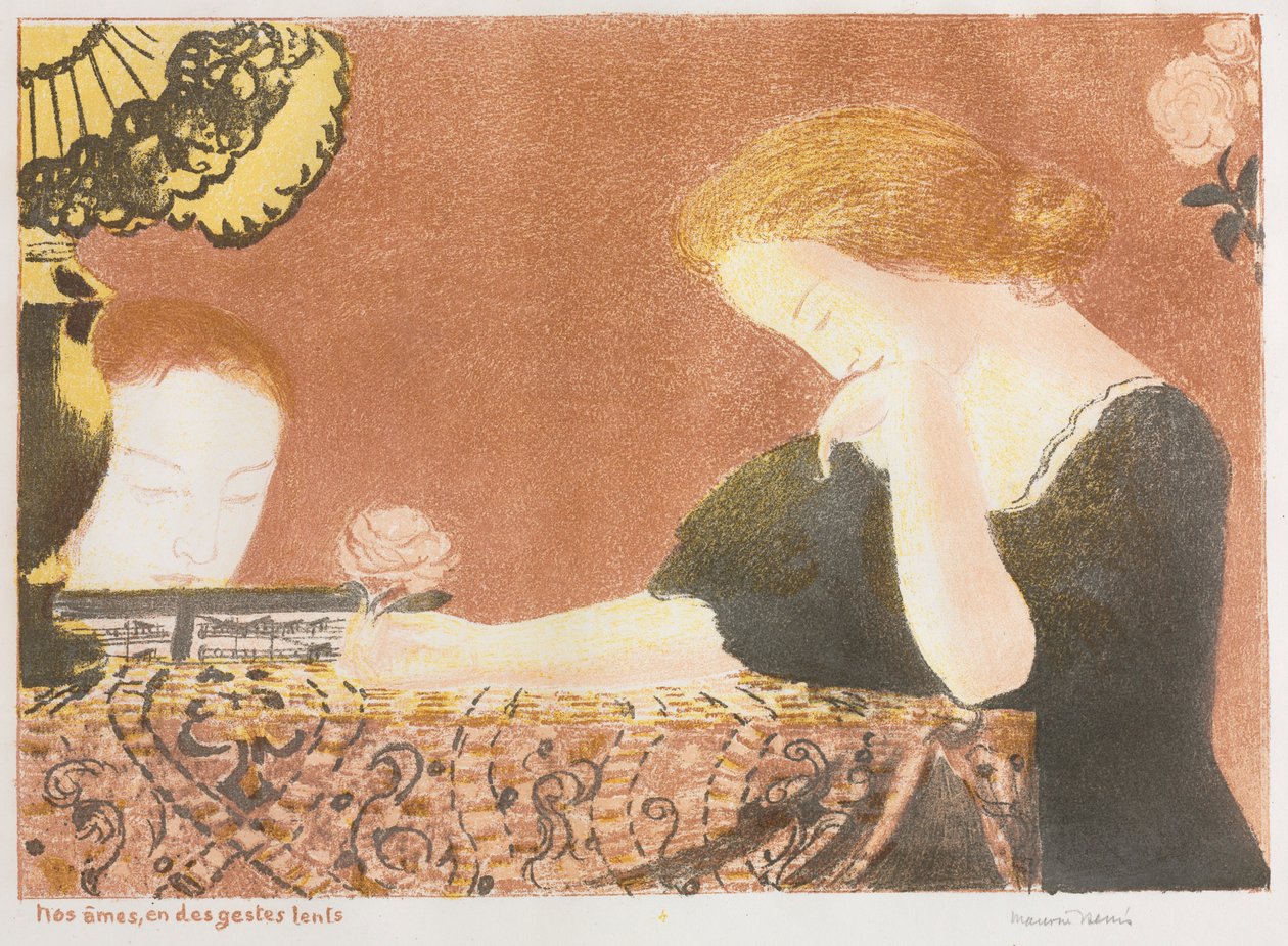 Love: Our Souls, in Slight Gestures, 1892-1898, julkaistu 1911. tekijältä Maurice Denis