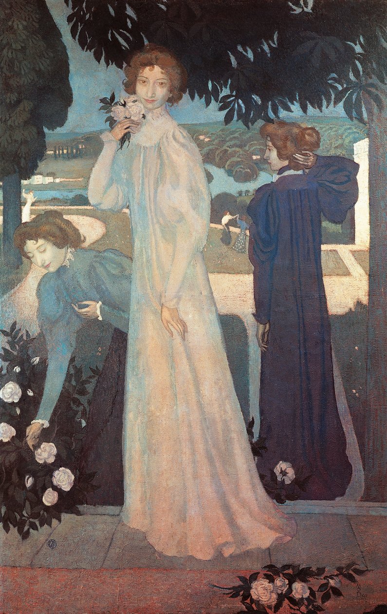 Mademoiselle Yvonne Lerolle kolmessa näkökulmassa tekijältä Maurice Denis