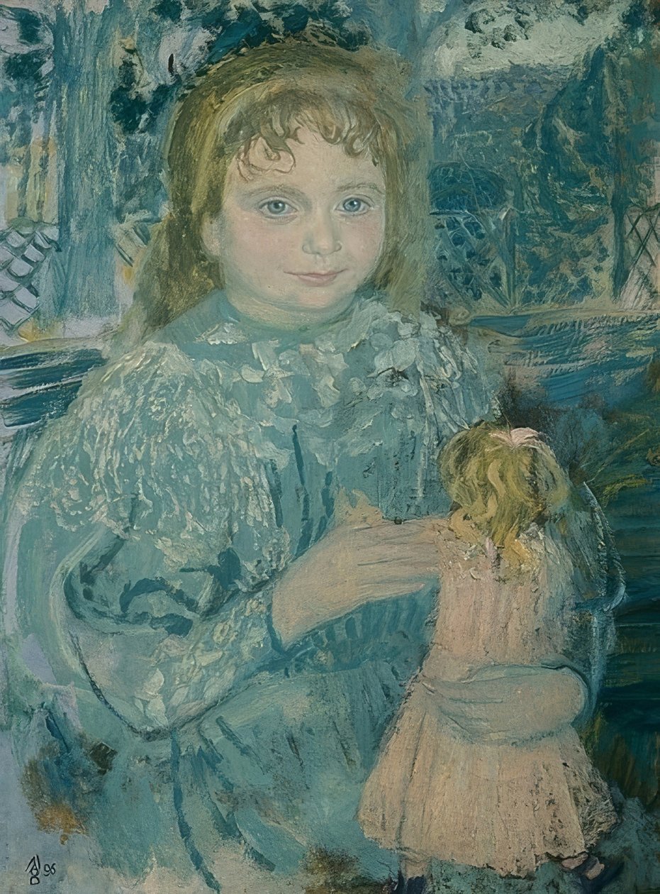 Tyttö nuken kanssa (Thérèse Watillaux