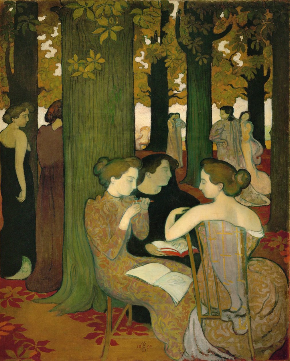 Muses ... (maalaus kankaalle) tekijältä Maurice Denis