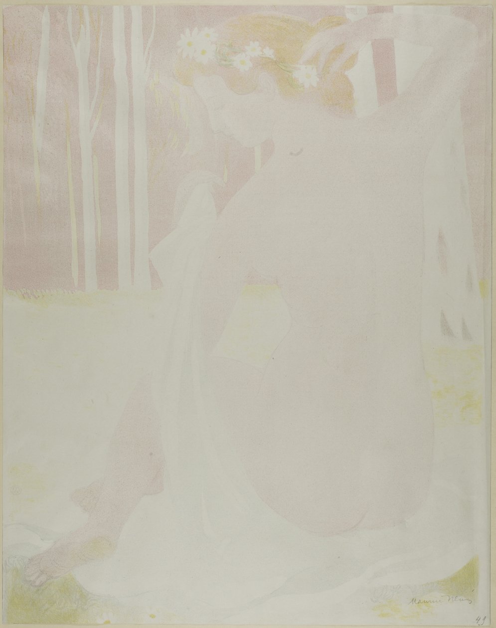 Daisies kruunattu nymfi tekijältä Maurice Denis