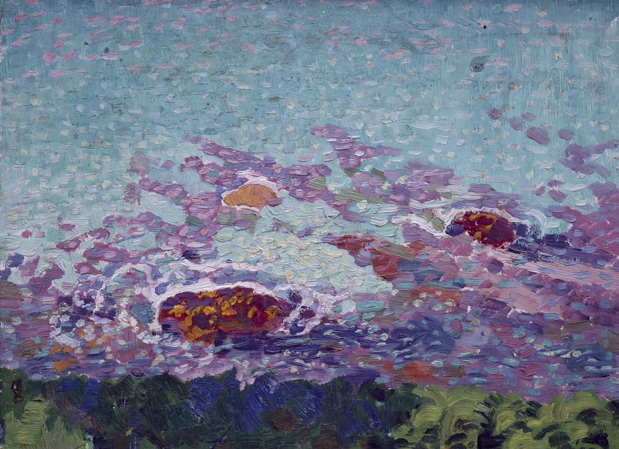 Ocean Coast (öljy paperille) tekijältä Maurice Denis