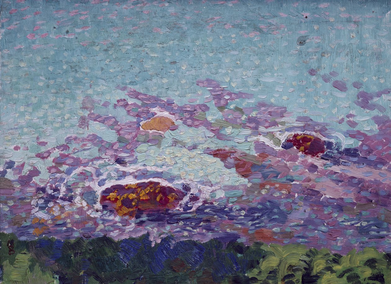 Ocean Coast (öljy paperille) tekijältä Maurice Denis