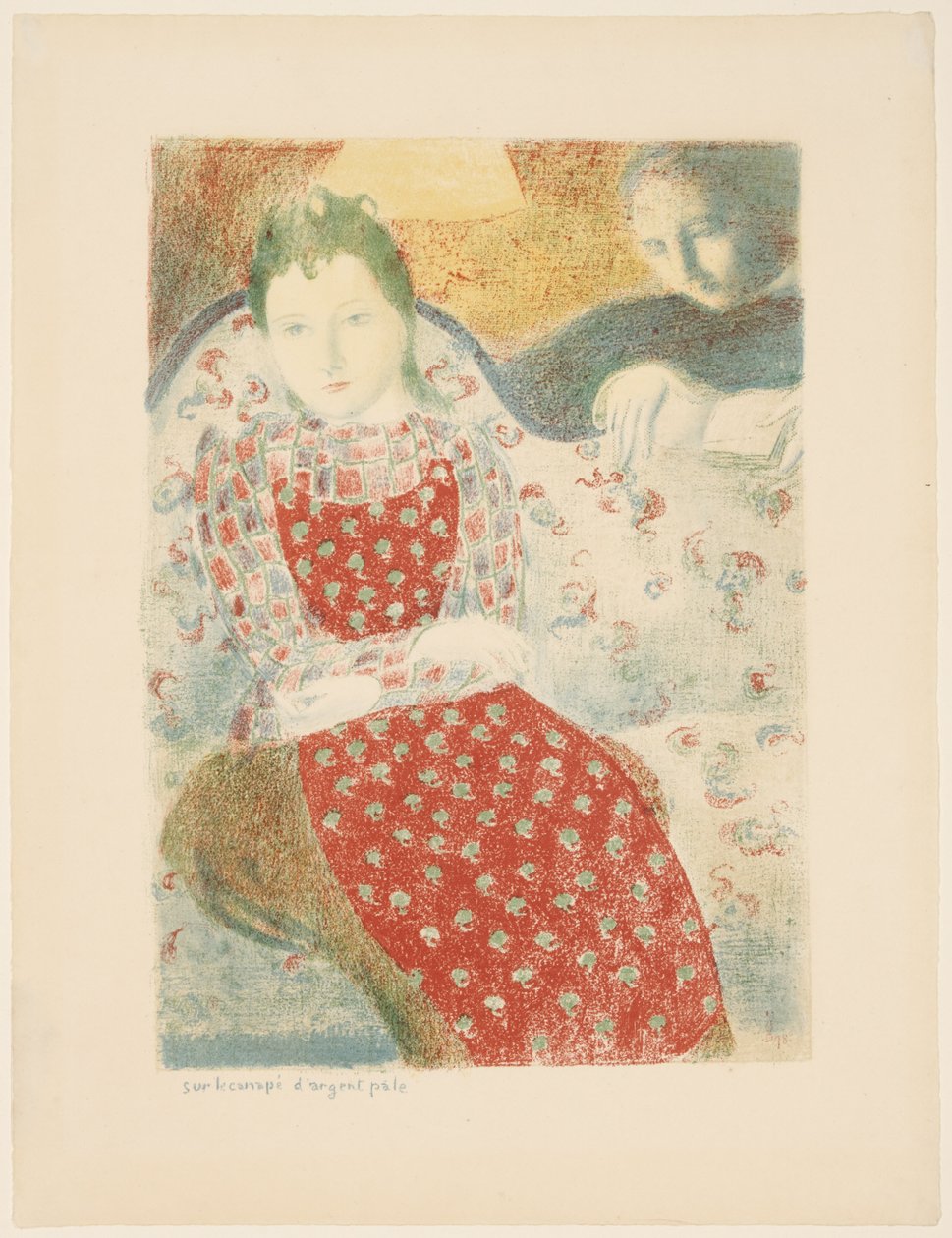 Auf dem blassen silbernen Sofa tekijältä Maurice Denis