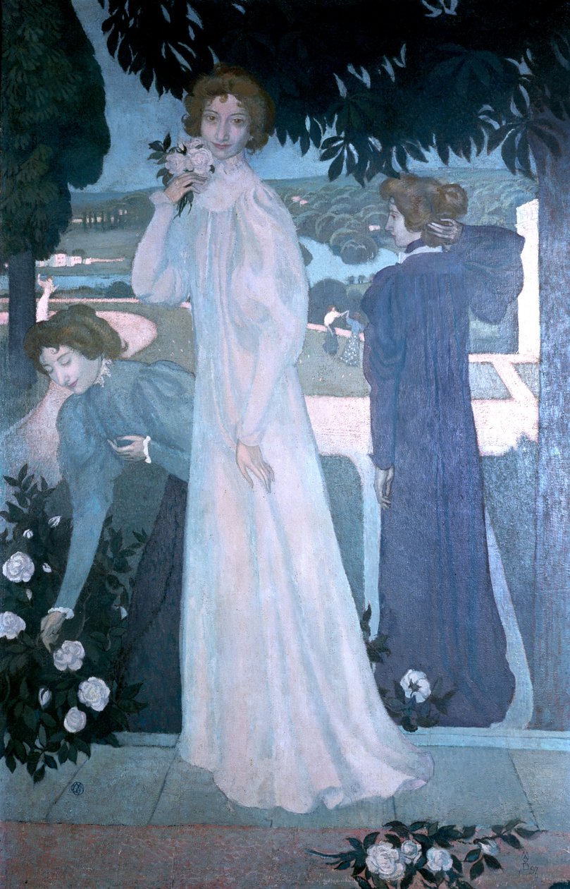 Yvonne Lerollen muotokuva, 1897 tekijältä Maurice Denis