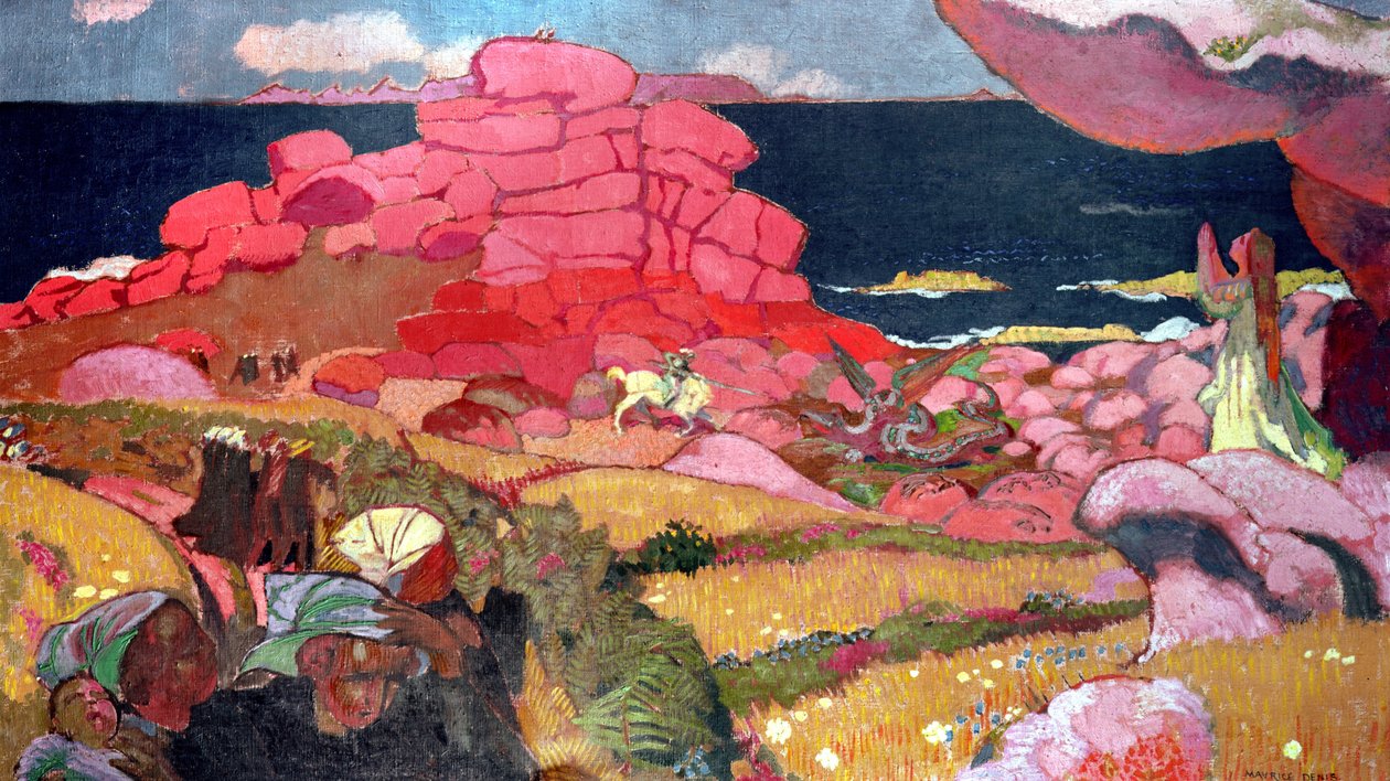 Pyhä Yrjö ja lohikäärme tekijältä Maurice Denis