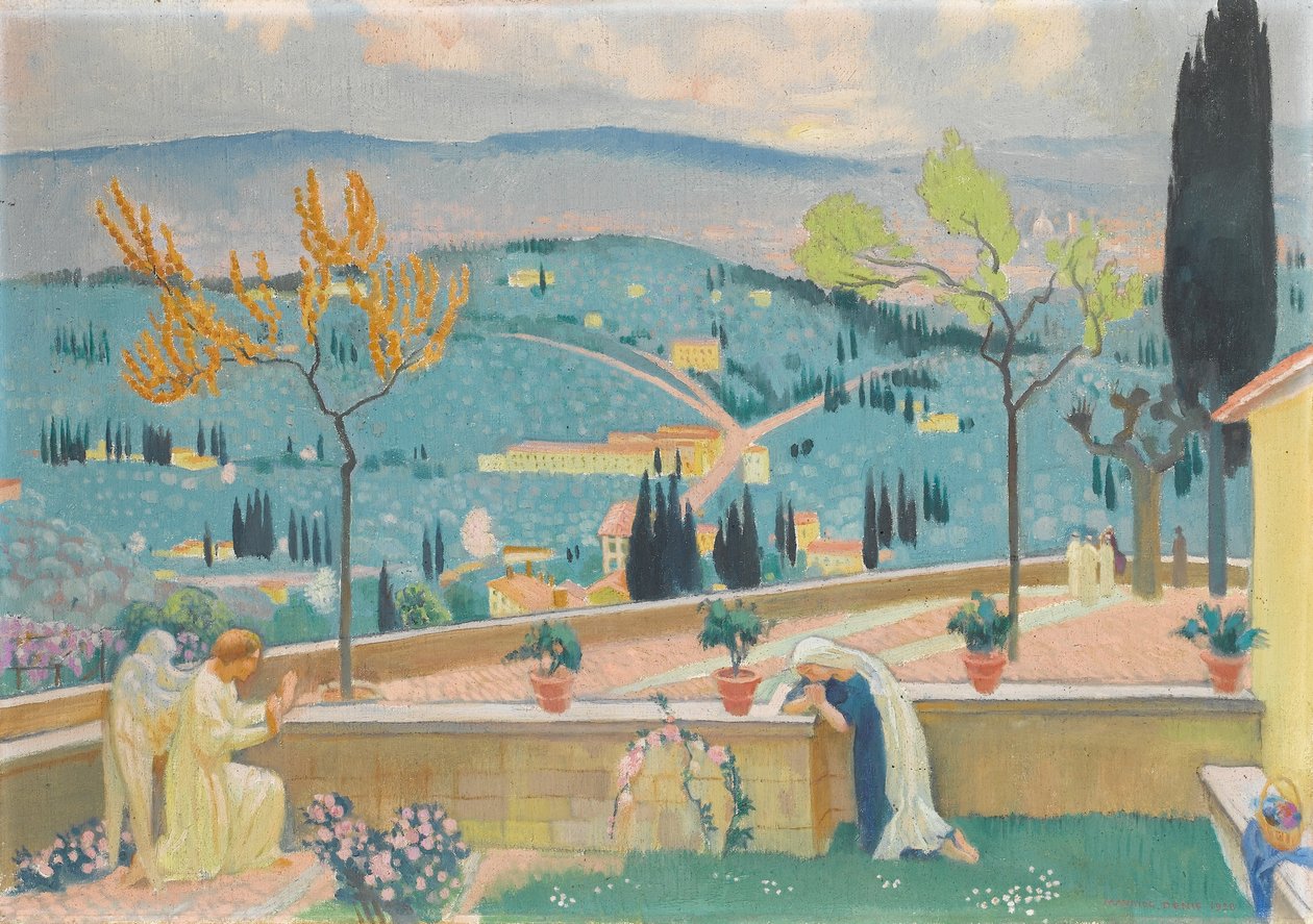 Ilmoitus Fiesolessa, 1928 tekijältä Maurice Denis