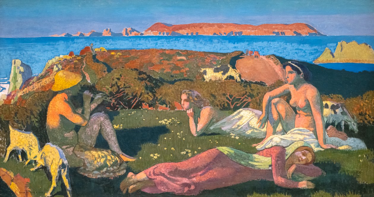 Vihreä ranta. Perros-Guirec tekijältä Maurice Denis