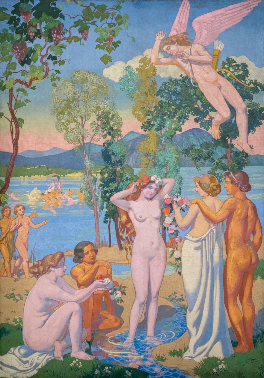 Psychen tarina, paneeli I. Psychen kauneus iski Erosille tekijältä Maurice Denis