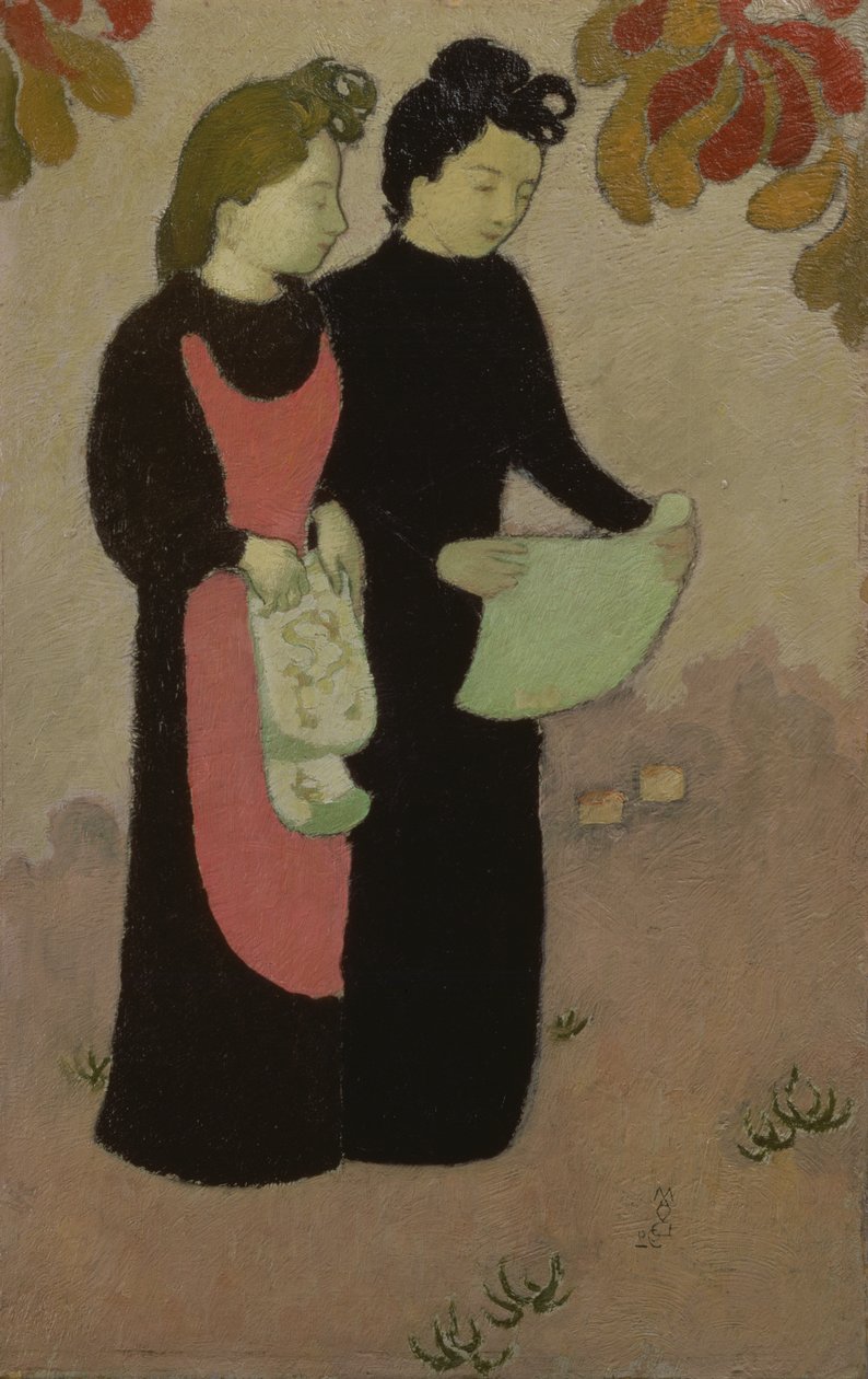 The Two Sisters, 1892 (paneeli) tekijältä Maurice Denis
