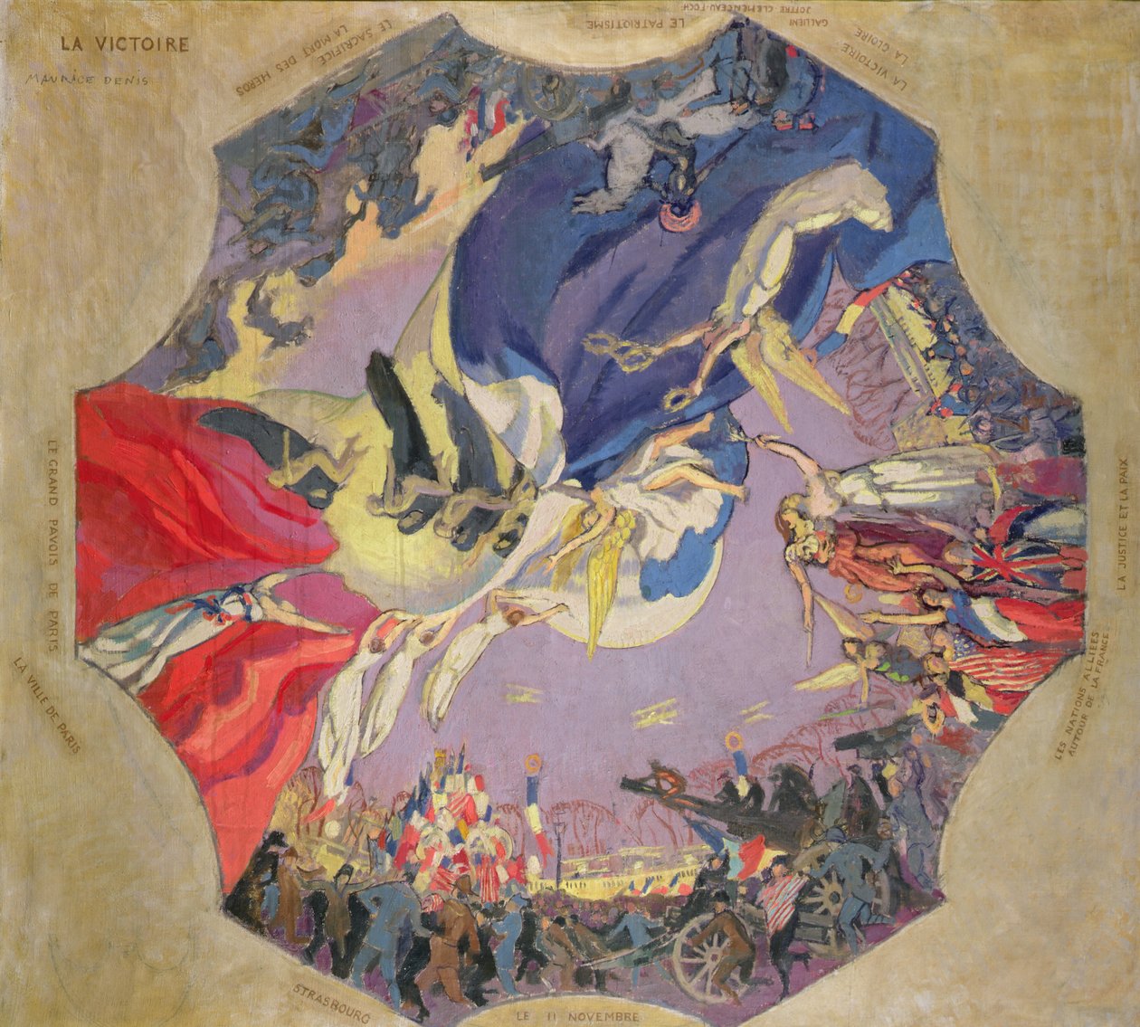 Voitto 1918 (öljy kankaalle) tekijältä Maurice Denis