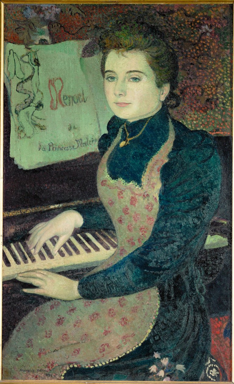 Prinsessa Maleinen menuetti (öljymaalaus) tekijältä Maurice Denis