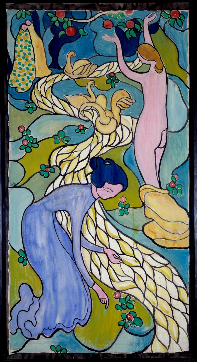Maurice Denisin (1870-1943) Naiset purolla 1894 (huile sur toile) tekijältä Maurice Denis