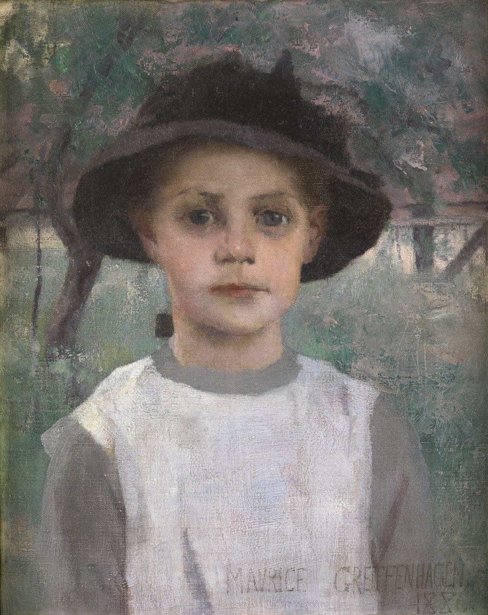 Nuori tyttö, 1886 tekijältä Maurice Greiffenhagen