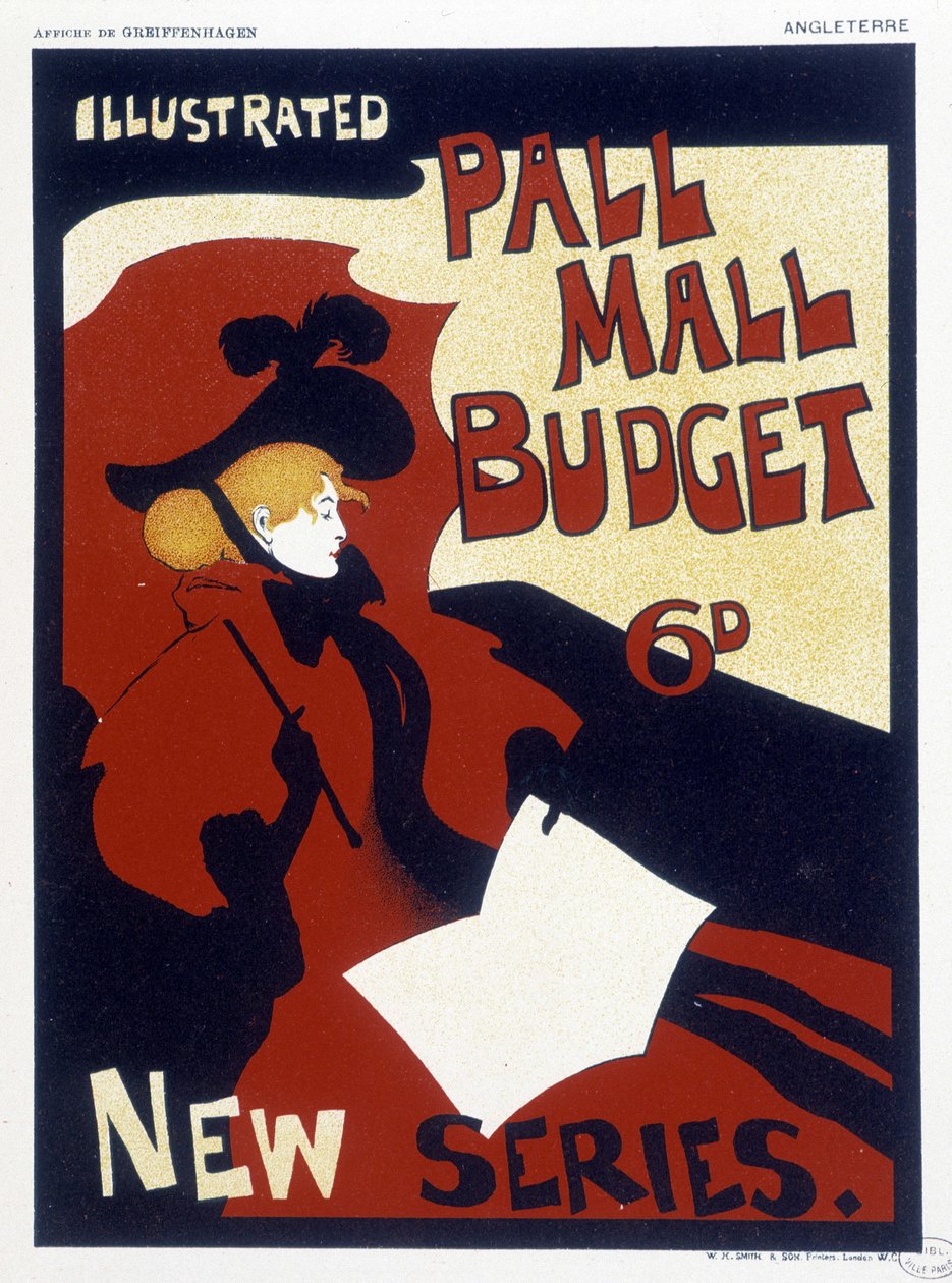 Juliste "" Illustrated Pall Mall"" tekijältä Maurice Greiffenhagen