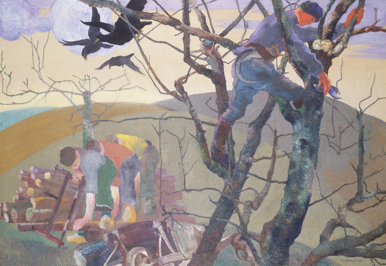 The Wood Gatherers (öljy kankaalle) tekijältä Maurice Langaskens