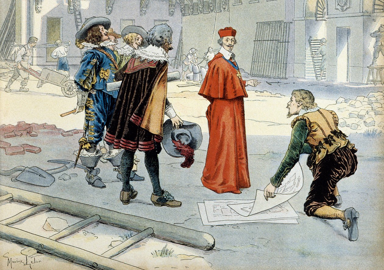 Ranskan historia: kardinaali Richelieu (Armand Jean du Plessis tekijältä Maurice Leloir