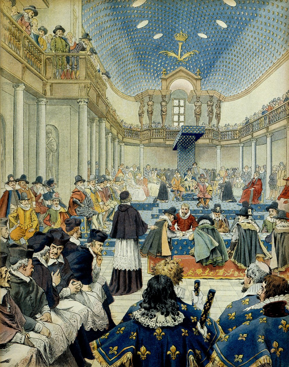 Ranskan historia: kardinaali Richelieu (Armand Jean du Plessis tekijältä Maurice Leloir