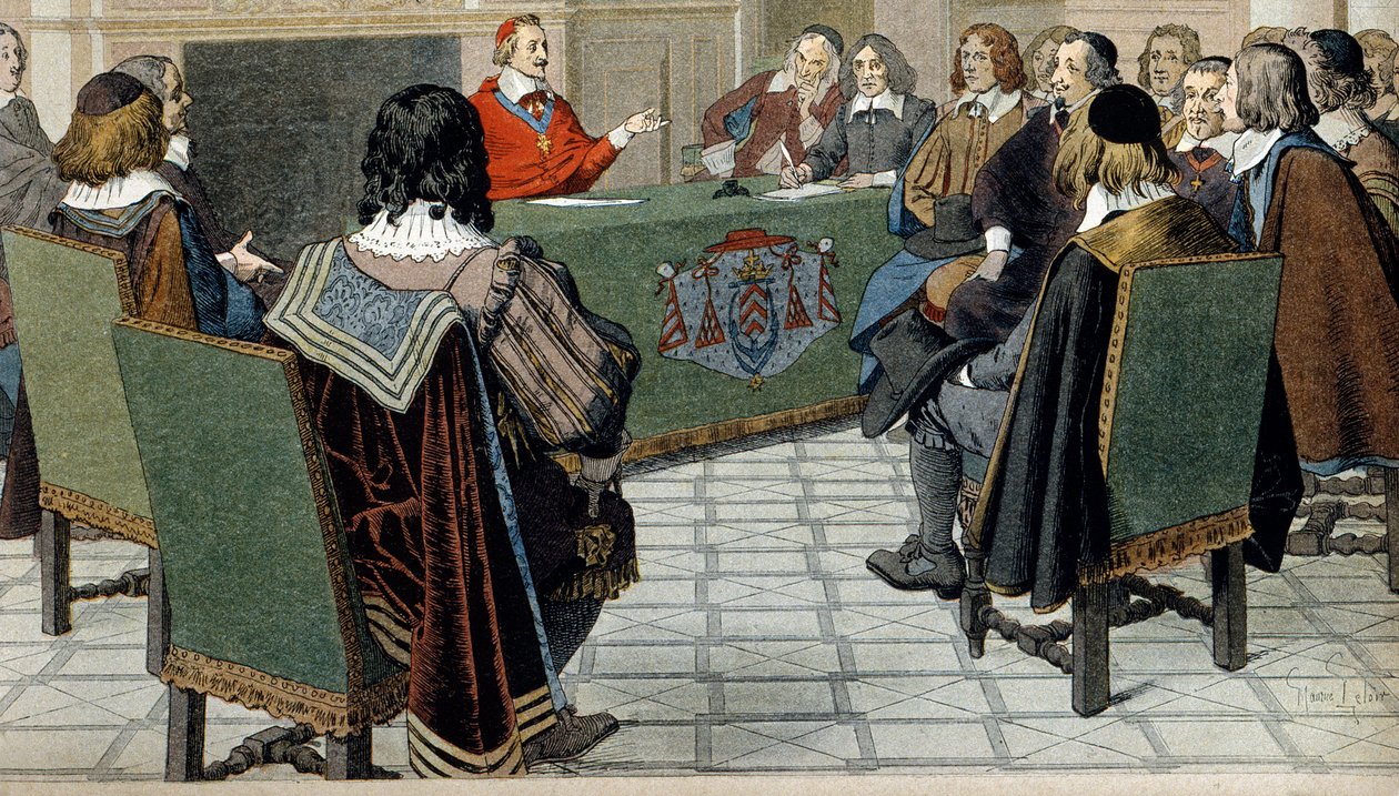 Ranskan historia: kardinaali Richelieu (Armand Jean du Plessis tekijältä Maurice Leloir
