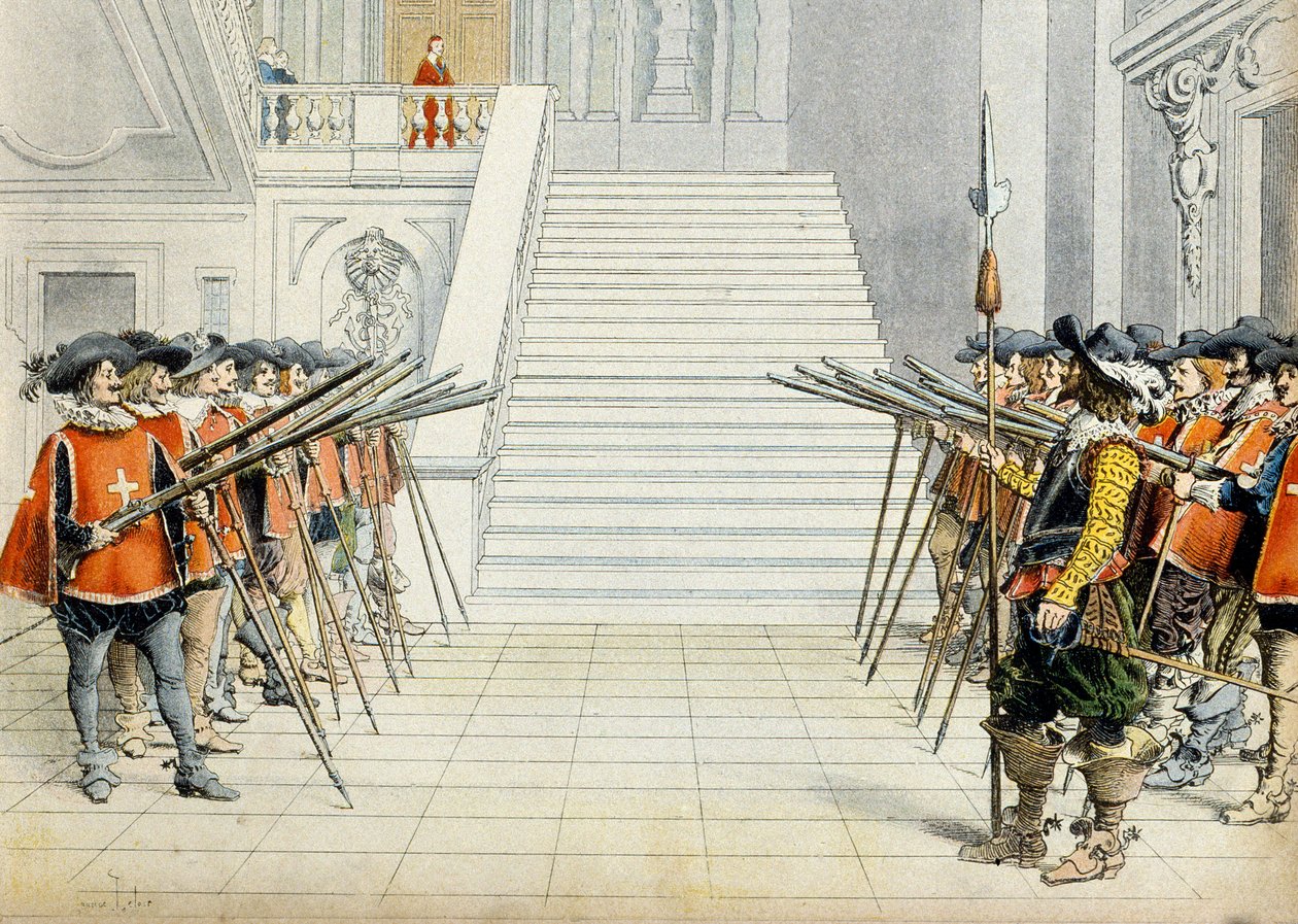 Ranskan historia: kardinaali Richelieun vartija (Armand Jean du Plessis tekijältä Maurice Leloir