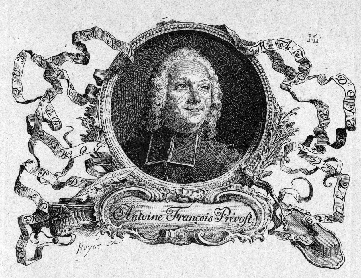 Abbe Prevost (1697-1763), ranskalainen kirjailija, kirjassa "Chevalier Des Grieux