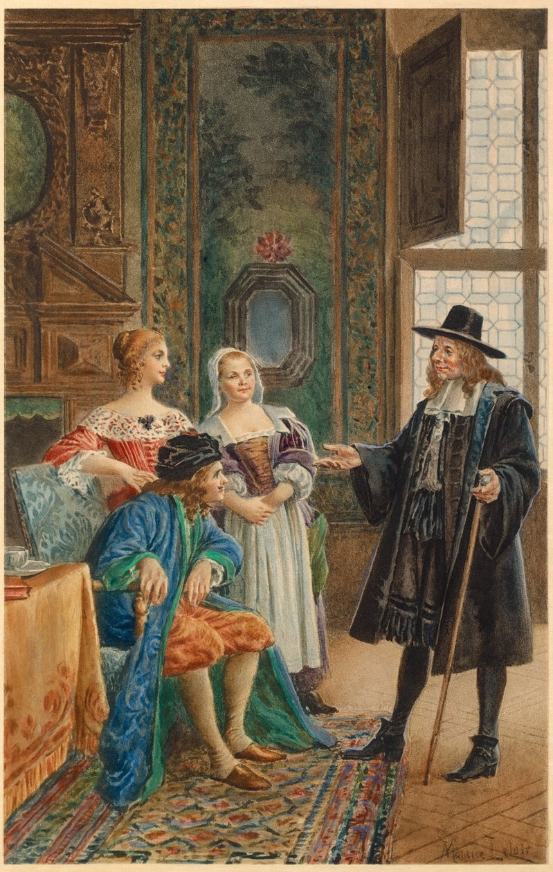 Moliere malade (kuvitus) tekijältä Maurice Leloir