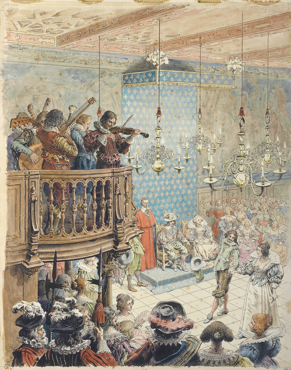 Richelieu ballissa, c. 1900. tekijältä Maurice Leloir