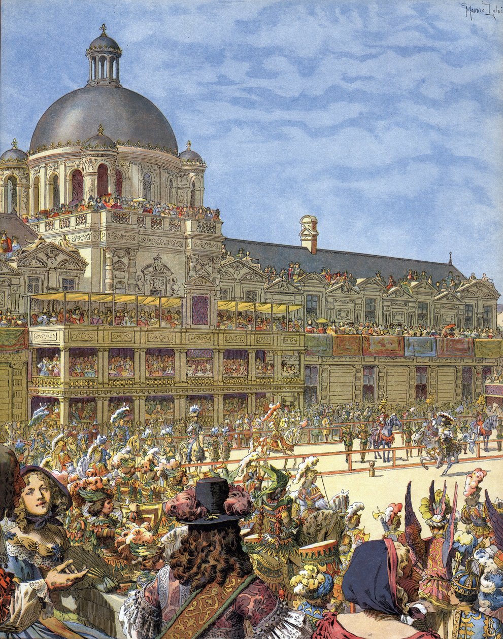 Kuninkaallinen karuselli (ritarien turnaus), pidettiin vuonna 1662, Palais des Tuileries