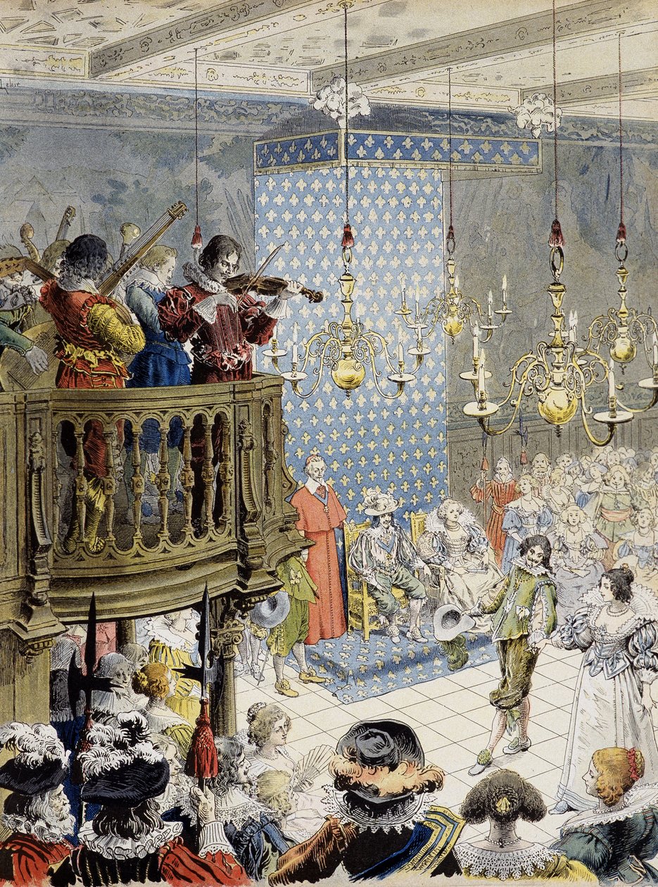 Pallo kentällä (Louis XIII:n alaisuudessa) - Maurice Leloirin "" Richelieu" -kirjassa. tekijältä Maurice Leloir