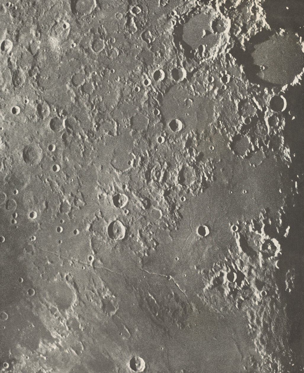 Valokuva Lunaire Albategnius - Triesnecker - Manilius, 1903 tekijältä Maurice Loewy