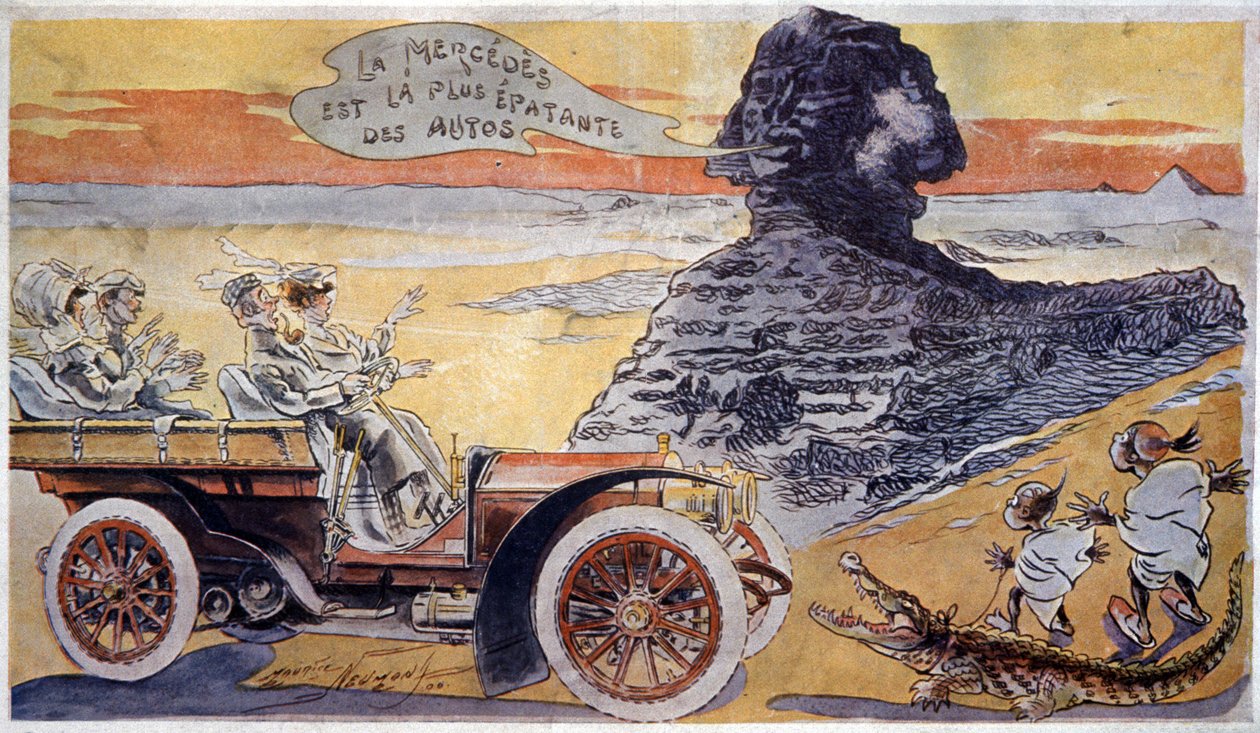 Mercedes on upein auto, n. 1900 (kuva) tekijältä Maurice Neumont