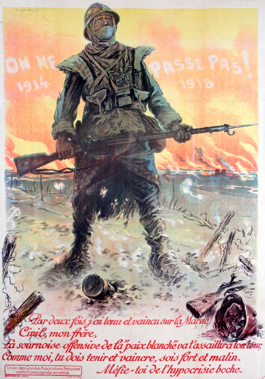 He eivät läpäise! 1914-1918, 1918 tekijältä Maurice Neumont