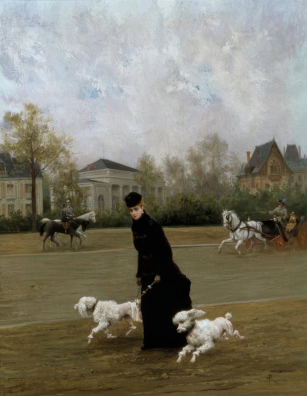 M.Poirson, Elegante au Bois de Boulogne, Pariisi / Gem., 1877. tekijältä Maurice Poirson