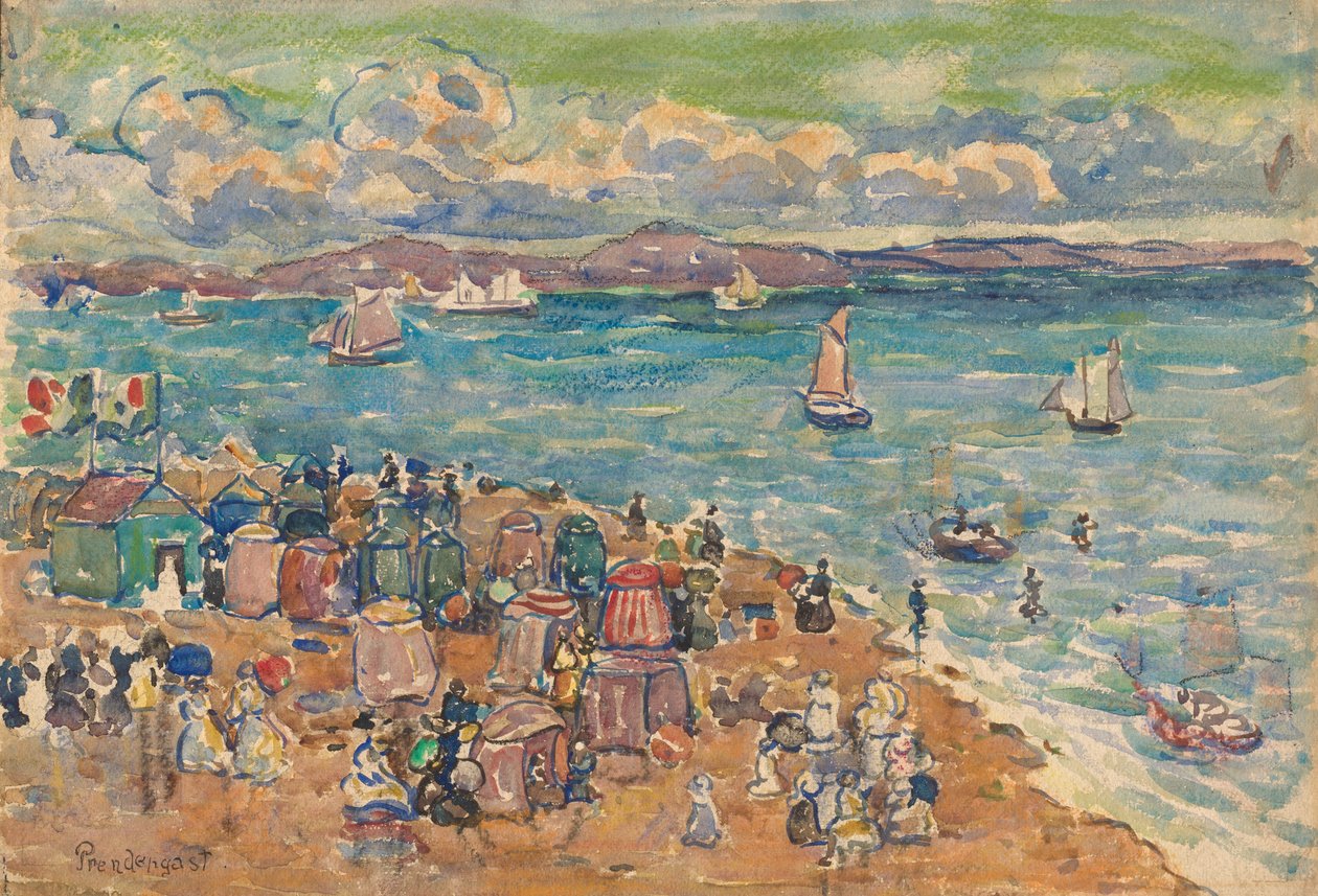 Rantamaisema, Saint-Malo tekijältä Maurice Prendergast
