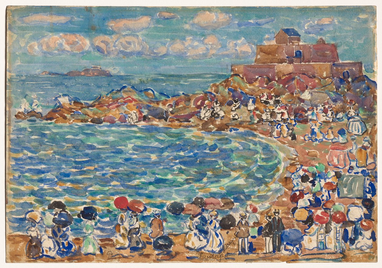 Ranta, Saint-Malo tekijältä Maurice Prendergast