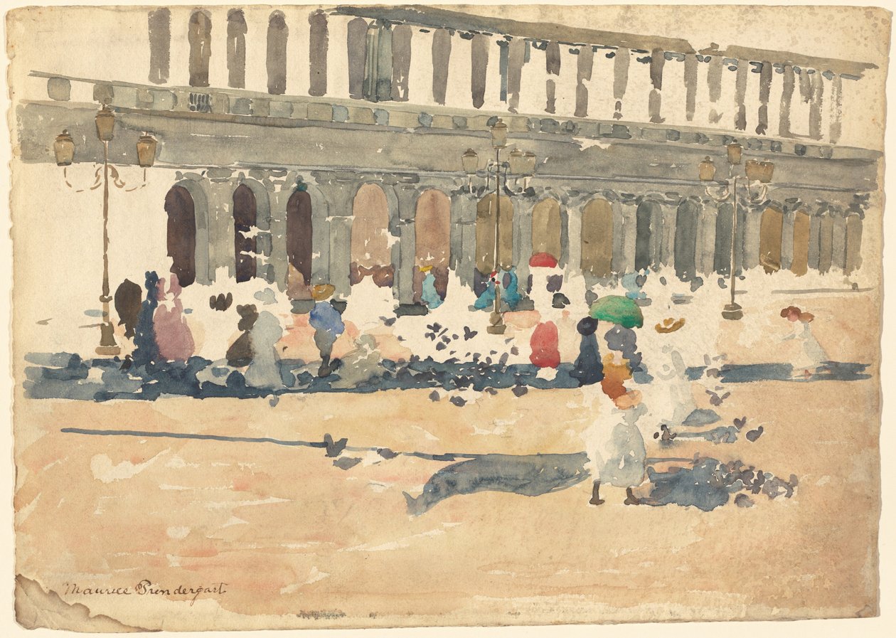 Caffè Florian Venetsiassa tekijältä Maurice Prendergast