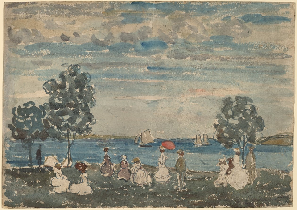 Figuurit rannalla tekijältä Maurice Brazil Prendergast